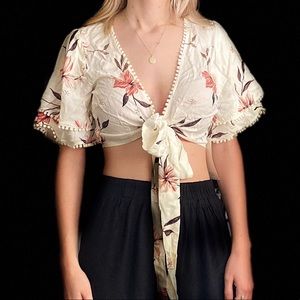 Tobi floral crop top